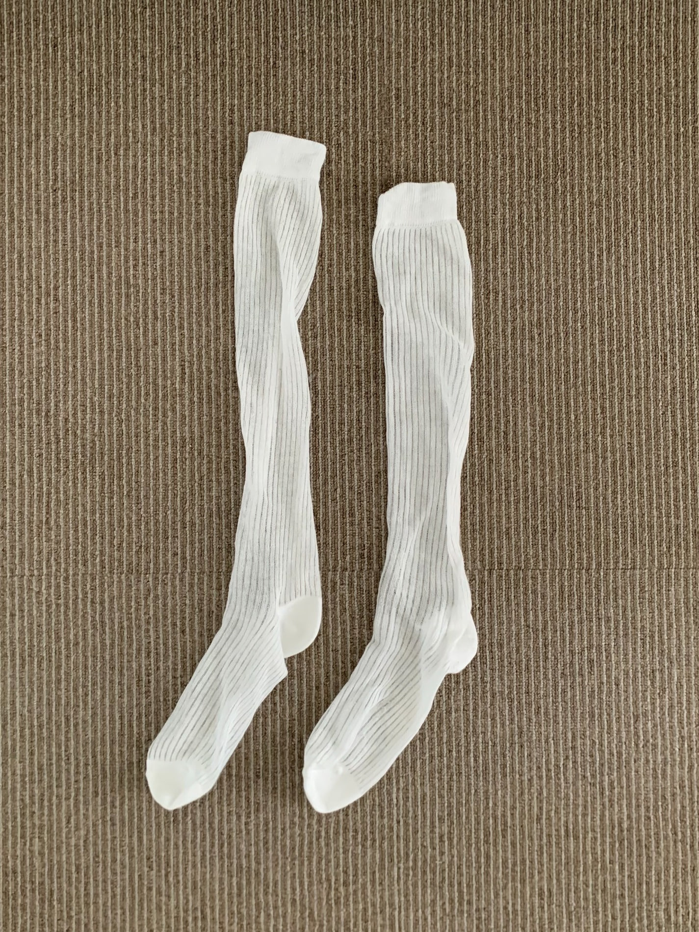see through knee socks (2color)