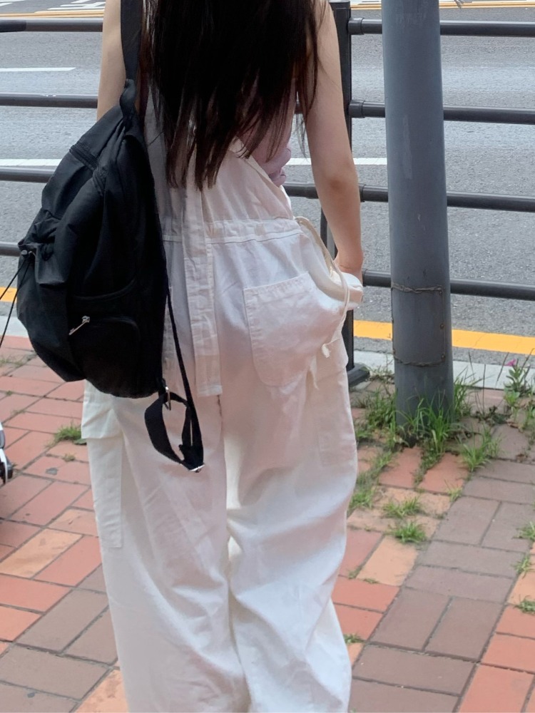 root white overalls